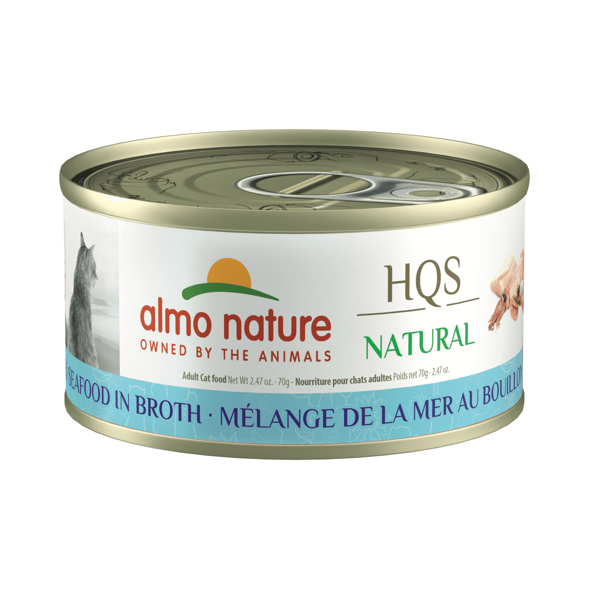 Almo Nature - HQS Natural Mixed Seafood in Broth (Wet Cat Food)